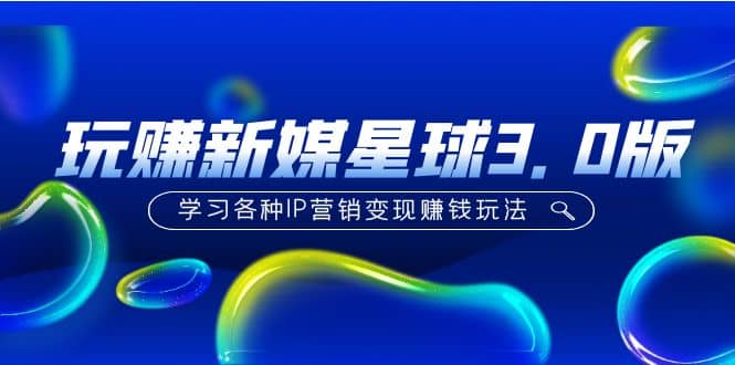 《玩赚新媒星球3.0版》学习各种IP营销变现玩法（价值498）-云阁资源网