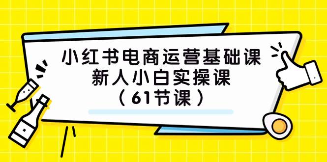 小红书电商运营基础课，新人小白实操课（61节课）-云阁资源网