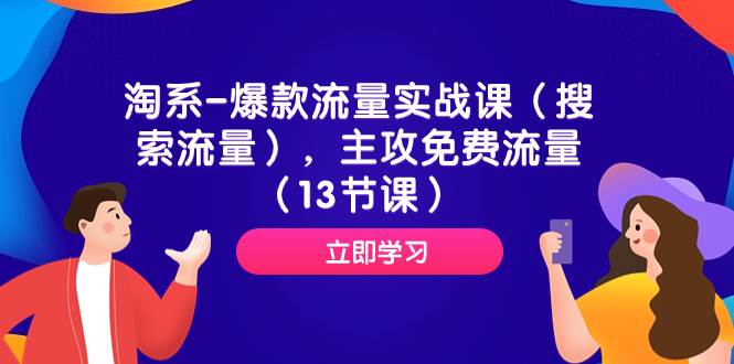 淘系-爆款流量实战课（搜索流量），主攻免费流量（13节课）-云阁资源网