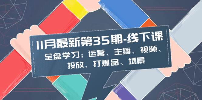 11月最新-35期-线下课：全盘学习：运营、主播、视频、投放、打爆品、场景-云阁资源网