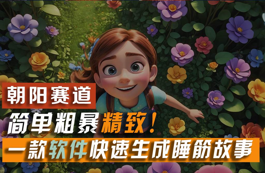 利用一款软件5分钟一条爆款睡前故事，简单粗暴精致！小白月入2w+-云阁资源网