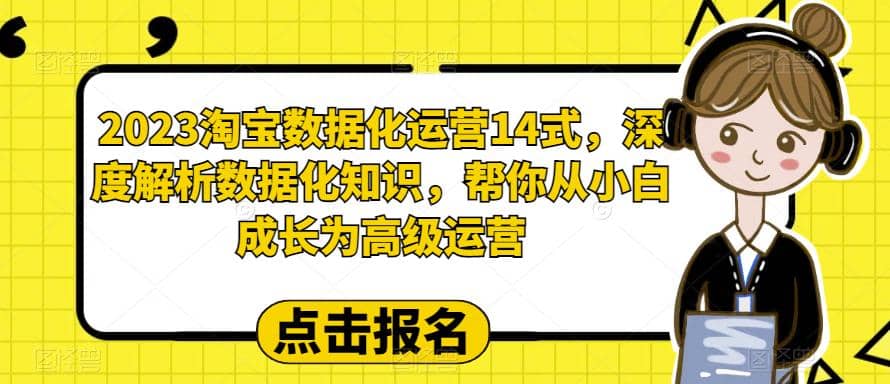 2023淘宝数据化-运营 14式，深度解析数据化知识，帮你从小白成长为高级运营-云阁资源网