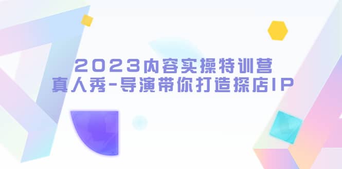 2023内容实操特训营，真人秀-导演带你打造探店IP-云阁资源网