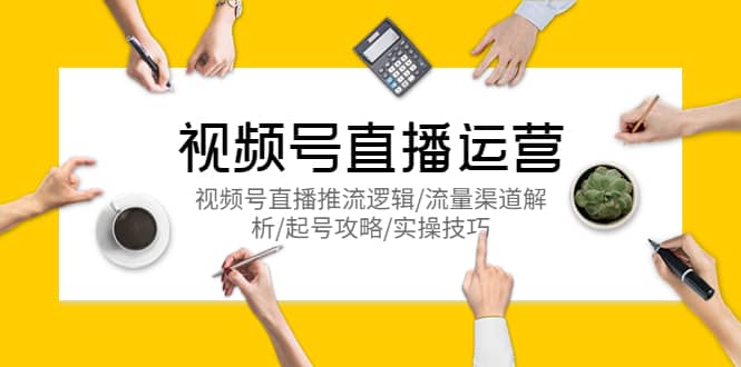 视频号直播运营，视频号直播推流逻辑/流量渠道解析/起号攻略/实操技巧-云阁资源网