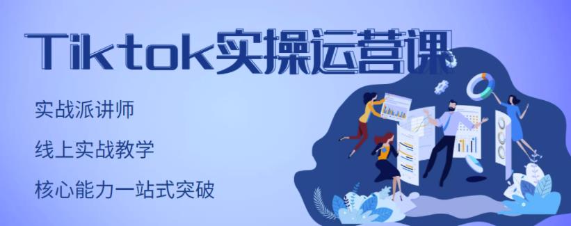 TikTok实操运营课，手把手账号实战，适合零基础Tiktok新人-云阁资源网