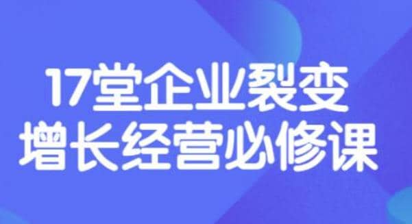 《盈利增长17堂必修课》企业裂变增长的经营智慧，带你了解增长的本质-云阁资源网