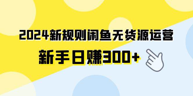 2024新规则闲鱼无货源运营新手日赚300+-云阁资源网