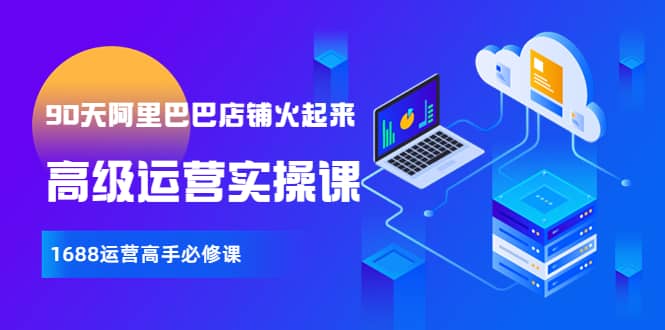 【90天阿里巴巴店铺火起来】高级运营实操课，1688运营高手必修课-云阁资源网