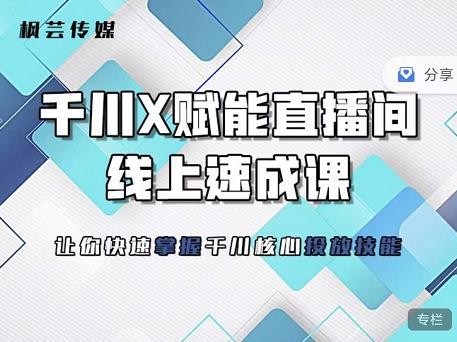 枫芸传媒-线上千川提升课，提升千川认知，提升千川投放效果-云阁资源网