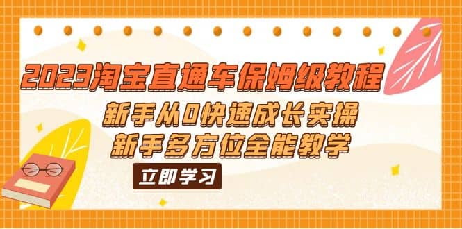2023淘宝直通车保姆级教程：新手从0快速成长实操，新手多方位全能教学-云阁资源网