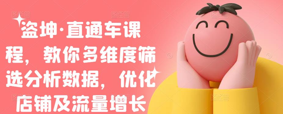 盗坤·直通车课程，教你多维度筛选分析数据，优化店铺及流量增长-云阁资源网