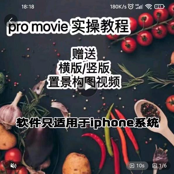 漆十二美食摄影，25​节promovie实操高手课节-云阁资源网