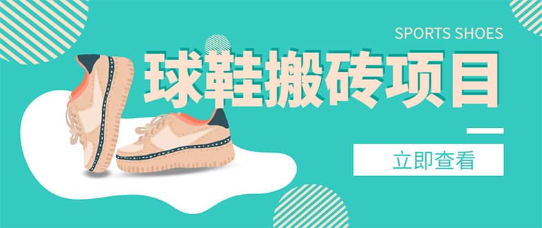 外面收费998的球鞋搬砖项目【详细教程+资源渠道】-云阁资源网
