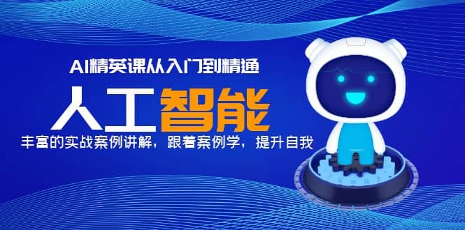 AI精英课从入门到精通，丰富的实战案例讲解，跟着案例学，提升自我-云阁资源网