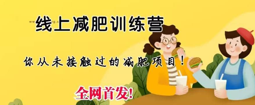 线上减肥训练营，足不出户，仅靠拉几个社群，发几条朋友圈，就可以月实现入五位【揭秘】-云阁资源网