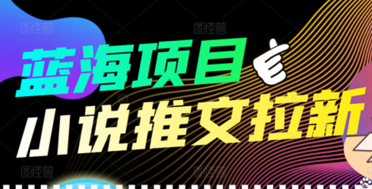 【高端精品】外面收费6880的小说推文拉新项目，个人工作室可批量做-云阁资源网