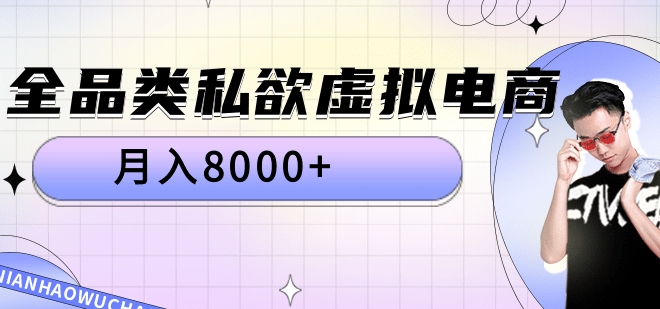 全品类私域虚拟电商，月入8000+-云阁资源网