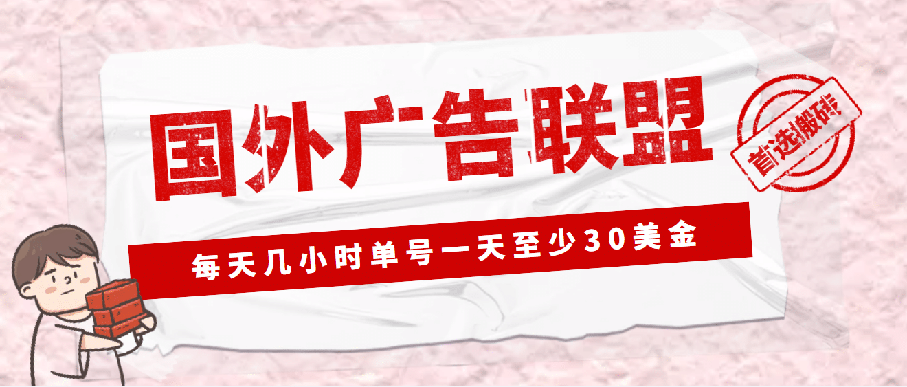 外面收费1980最新国外LEAD广告联盟搬砖项目，单号一天至少30美元(详细教程)-云阁资源网