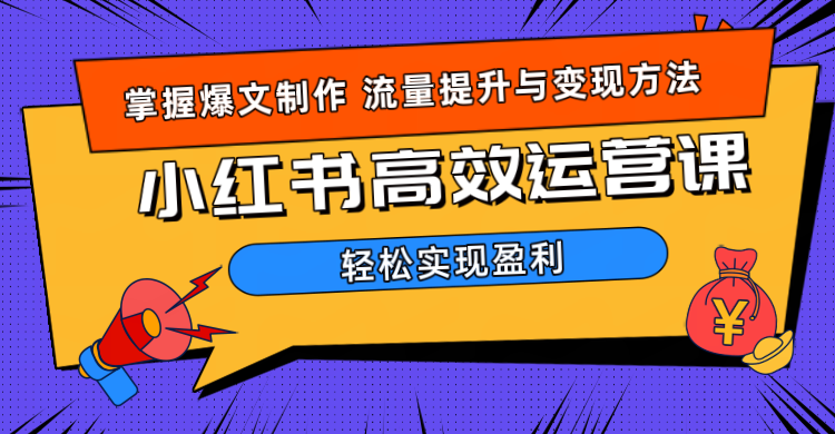 价值980小红书运营操作指南-云阁资源网