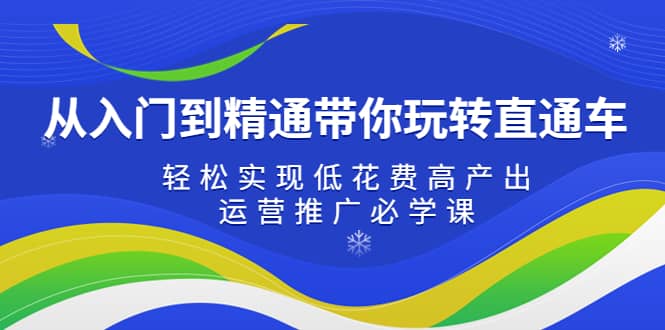 从入门到精通带你玩转直通车：轻松实现低花费高产出，35节运营推广必学课-云阁资源网