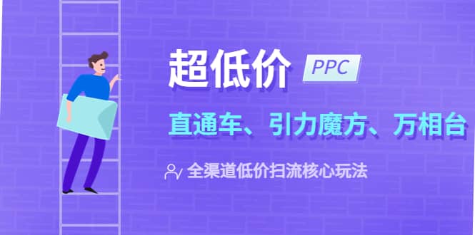 2023超低价·ppc—“直通车、引力魔方、万相台”全渠道·低价扫流核心玩法-云阁资源网