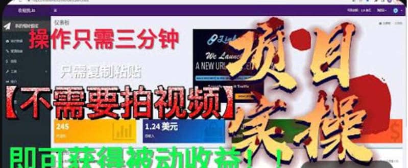 最新国外掘金项目 不需要拍视频 即可获得被动收益 只需操作3分钟实现躺赚-云阁资源网
