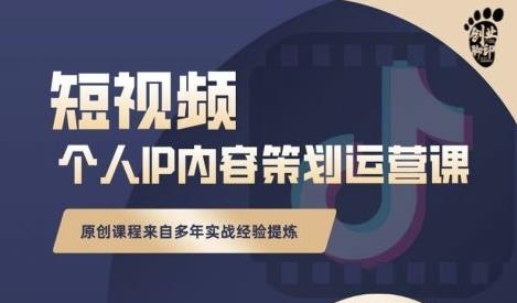 抖音短视频个人ip内容策划实操课，真正做到普通人也能实行落地-云阁资源网