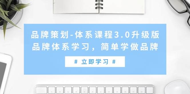 品牌策划-体系课程3.0升级版，品牌体系学习，简单学做品牌（高清无水印）-云阁资源网