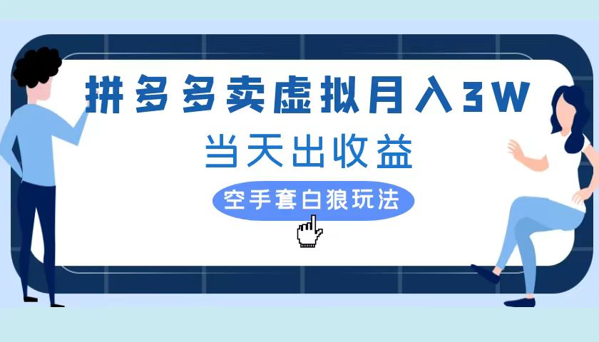 拼多多虚拟项目，单人月入3W+，实操落地项目-云阁资源网