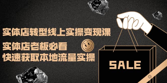 实体店转型线上实操变现课：实体店老板必看，快速获取本地流量实操-云阁资源网