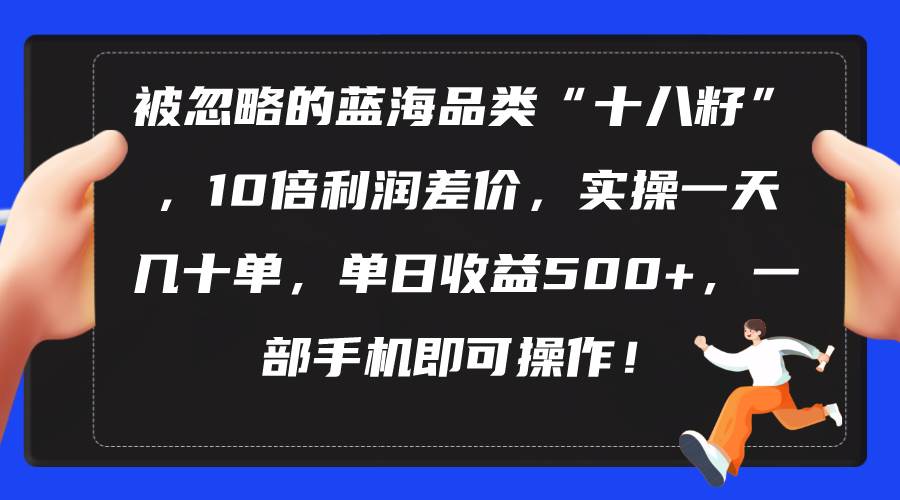 被忽略的蓝海品类“十八籽”，10倍利润差价，实操一天几十单 单日收益500+-云阁资源网