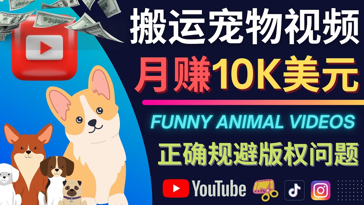 搬运TIKTOK视频到YouTube，并进行二次创作，月赚1万美元以上-云阁资源网