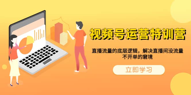 视频号运营特训营，直播流量的底层逻辑，解决直播间没流量，不开单的窘境-云阁资源网