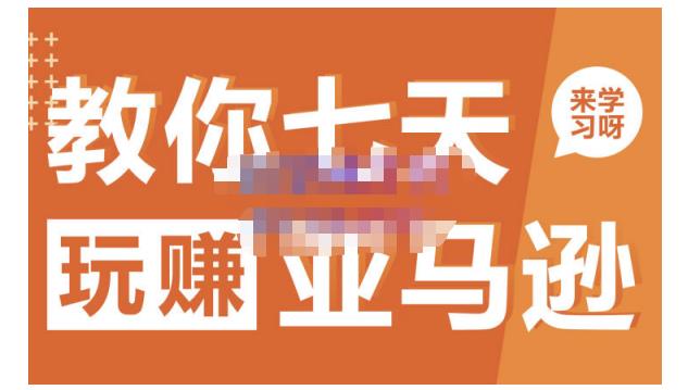 晟尧跨境·教你七天玩赚亚马逊，教你轻松玩赚亚马逊，适合小白学习-云阁资源网