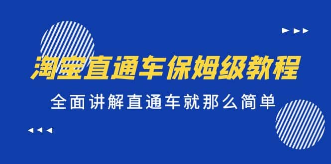 淘宝直通车保姆级教程，全面讲解直通车就那么简单-云阁资源网
