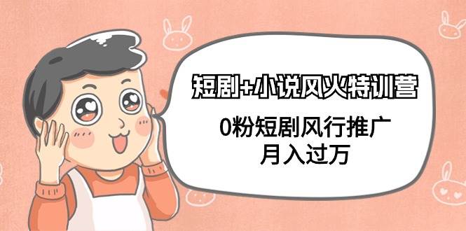 短剧+小说风火特训营，0粉短剧风行推广，月入过万（102节课）-云阁资源网