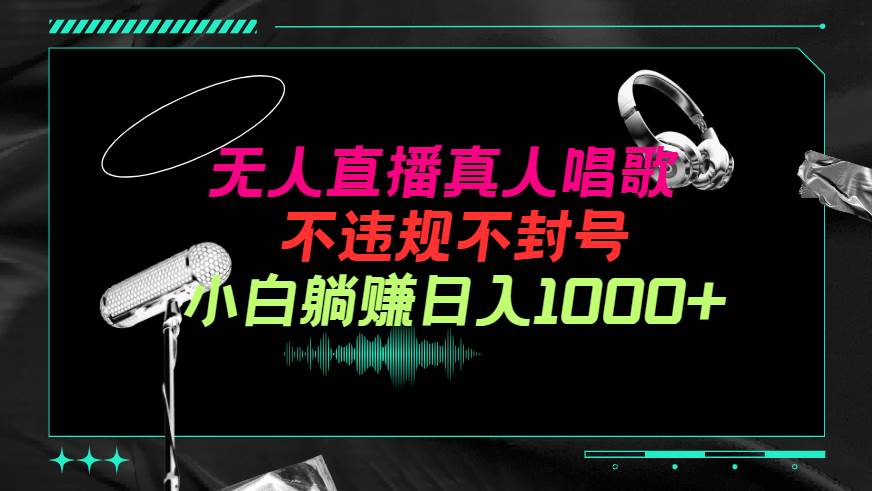 抖音24小时无人直播音乐，不违规，不封号纯撸音浪，小白实操当天日入1000+-云阁资源网