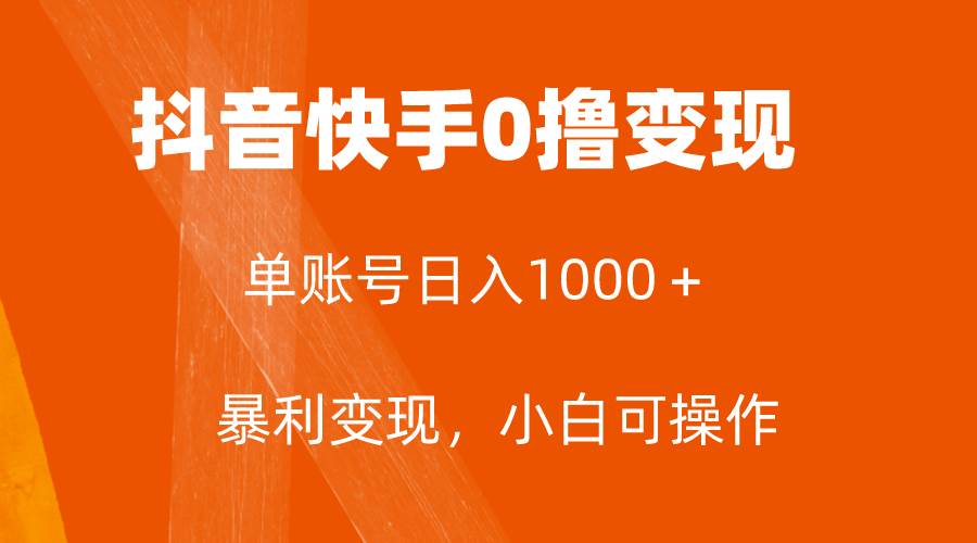 全网首发，单账号收益日入1000＋，简单粗暴，保底5元一单，可批量单操作-云阁资源网