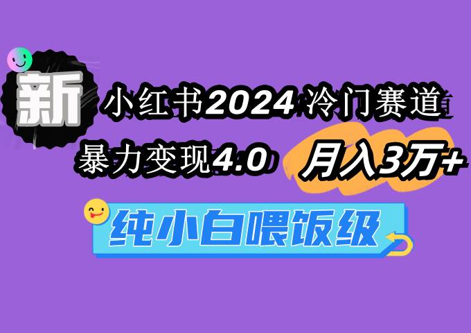 小红书2024冷门赛道 月入3万+ 暴力变现4.0 纯小白喂饭级-云阁资源网