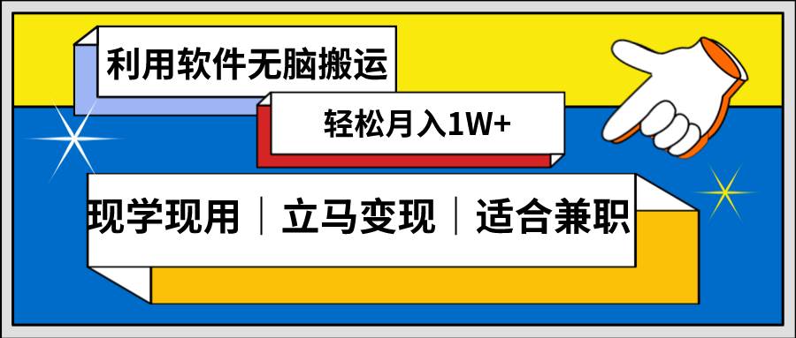 低密度新赛道 视频无脑搬 一天1000+几分钟一条原创视频 零成本零门槛超简单-云阁资源网