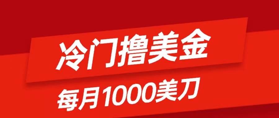 冷门撸美金项目：只需无脑发帖子，每月1000刀，小白轻松掌握-云阁资源网