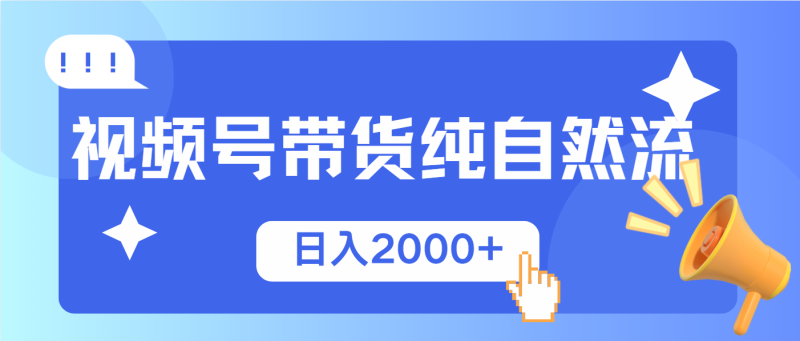 视频号带货,纯自然流,起号简单,爆率高轻松日入2000+-云阁资源网