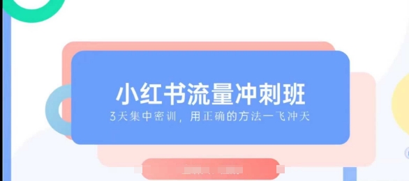 小红书流量冲刺班2025，最懂小红书的女人，快速教你2025年入局小红书-云阁资源网