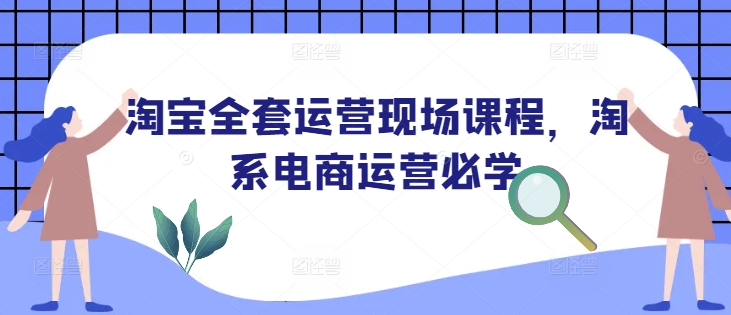 淘宝全套运营现场课程，淘系电商运营必学-云阁资源网
