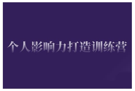 个人影响力打造训练营，掌握公域引流、私域运营、产品定位等核心技能，实现从0到1的个人IP蜕变-云阁资源网