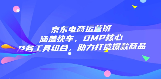 京东电商运营班：涵盖快车，DMP核心及各工具组合，助力打造爆款商品-云阁资源网