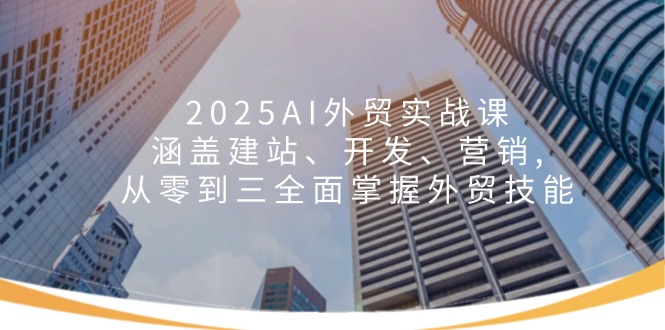 2025AI外贸实战课：涵盖建站、开发、营销, 从零到三全面掌握外贸技能-云阁资源网