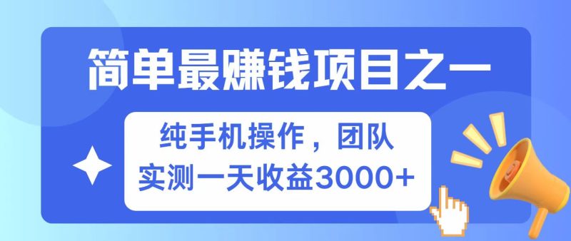 全网首发!7天赚了2.6w,小白必学,赚钱项目!-云阁资源网