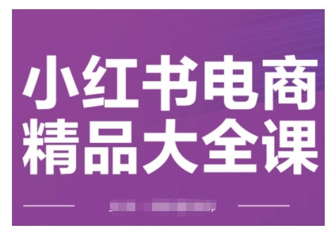 小红书电商精品大全课，快速掌握小红书运营技巧，实现精准引流与爆单目标，轻松玩转小红书电商(更新2月)-云阁资源网