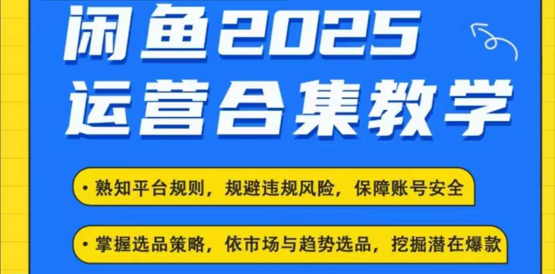 2025闲鱼电商运营全集，2025最新咸鱼玩法-云阁资源网